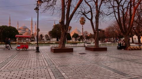 Historic plaza with domed buildings — Stillmotion