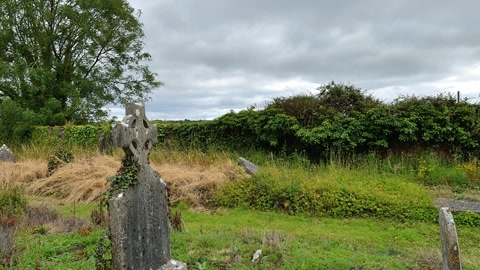 Cemetery beside stone church — Stillmotion