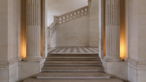Grand entrance hall with checkered floor — Stillmotion