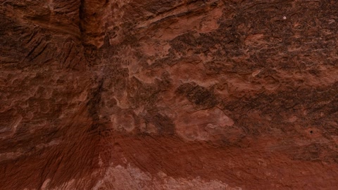 Rocky canyon with carved facade — Stillmotion