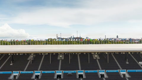 Empty stadium with running track — Stillmotion