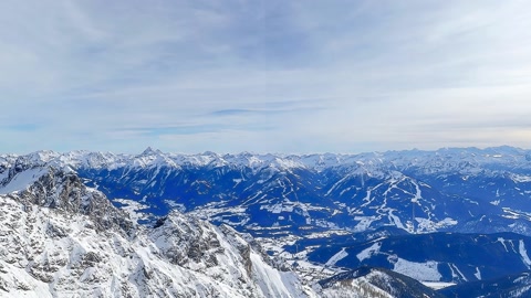 Snowy mountain summit views — Stillmotion