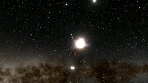 Starry alien sky with red planets — Stillmotion