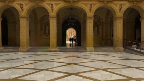Ornate arched courtyard interior — Stillmotion