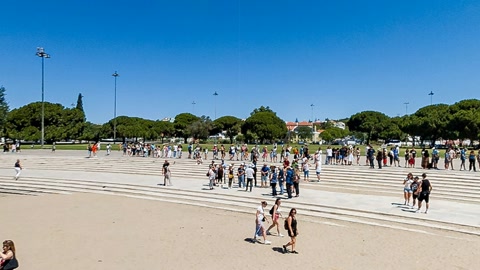 Seaside promenade and stone tower — Stillmotion