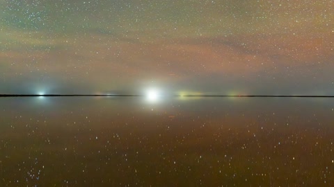 Starry night over calm water — Stillmotion