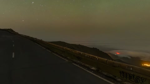 Night road through rocky desert — Stillmotion