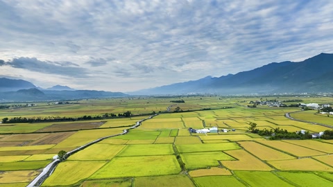 Cultivated fields under cloudy skies — Stillmotion