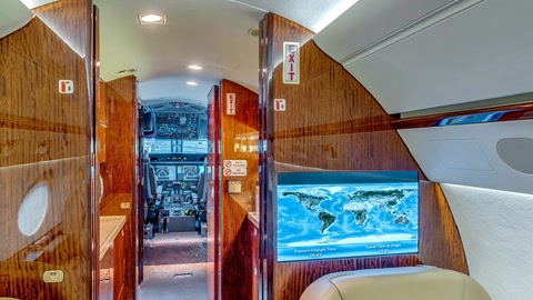 Private jet cabin interior — Stillmotion