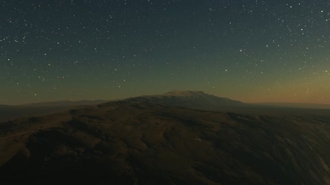 Desert ridges under starry sky — Stillmotion