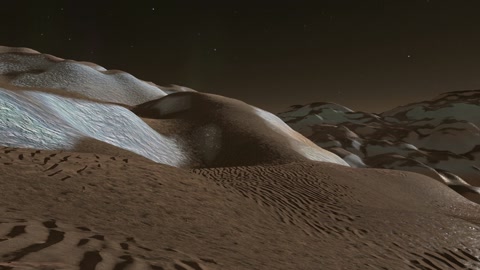 Snowy mountain under night sky — Stillmotion