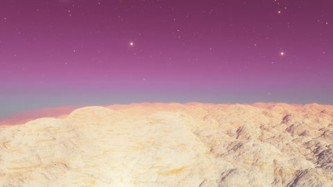 Rocky desert under starry sky — Stillmotion