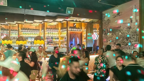 Discotheque dance floor with live band — Stillmotion