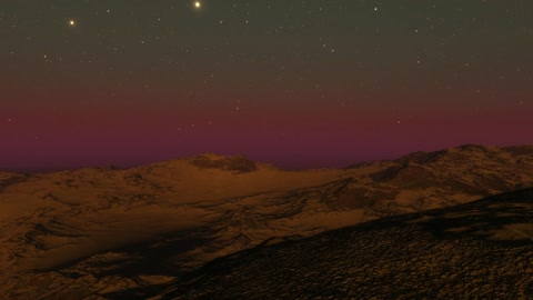 Desert dunes under starry sky — Stillmotion