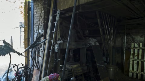 Interior workshop with metalworking equipment — Stillmotion