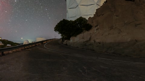 Milky Way Over Nicholas U. Mayall 4-meter Telescope 360 Panorama — Stillmotion