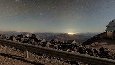 Rubin, the Moon, and the Milky Way (360-Panorama) — Stillmotion