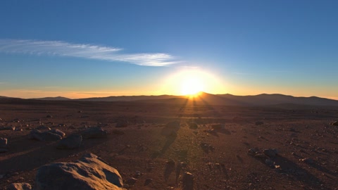 Sunset with Paranal on the distance — Stillmotion