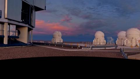 360 degree panorama view of Paranal at sunset — Stillmotion